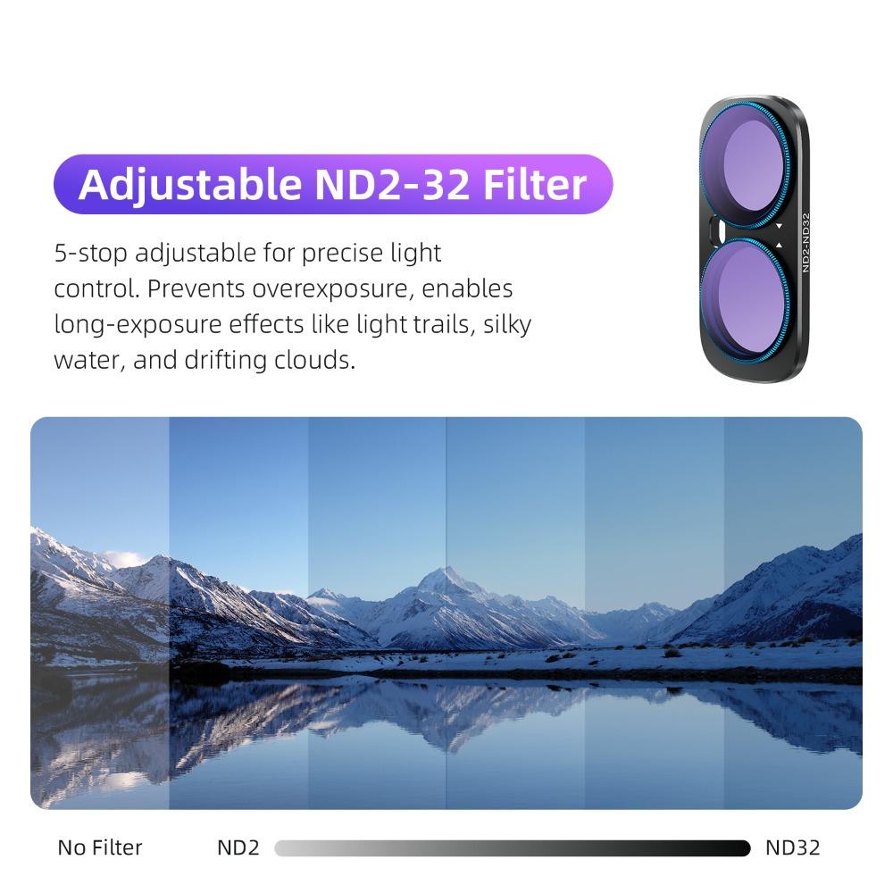 Filtros de Lente Magnéticos de Vidrio Óptico para Accesorios de Cámara Gimbal Insta360 Luna Ultra