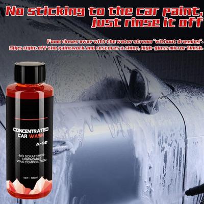Ultra Concentrated Car Wash Solution Dust Stains Grease Remover Universal Foam Car Wash Liquid Car Cleaning Maintenance 150ml