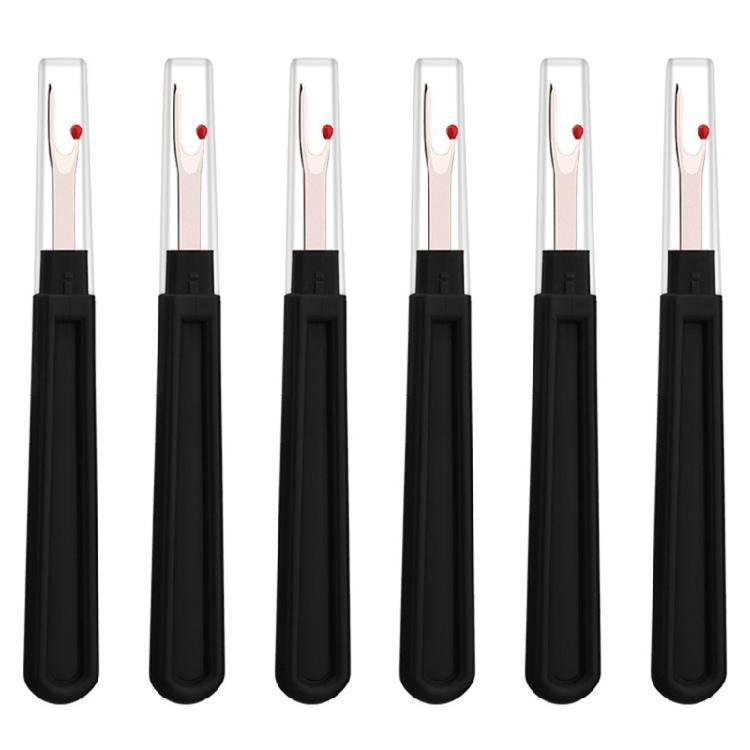 6pcs Black Crossstitch Removing Stitchs StainlessSteel Quick Thread for Removing Stitchs Sewing Accessories
