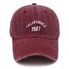 New Vintage California 1987 Embroideried Basebal Cap Hip Hop Adjustable Black Cotton Dad Hats For Men Gorras Hombre Beisbol