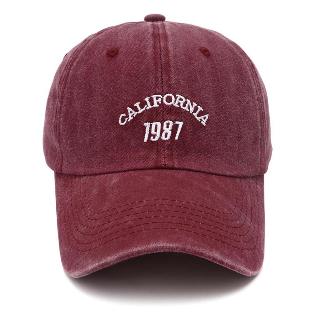 New Vintage California 1987 Embroideried Basebal Cap Hip Hop Adjustable Black Cotton Dad Hats For Men Gorras Hombre Beisbol