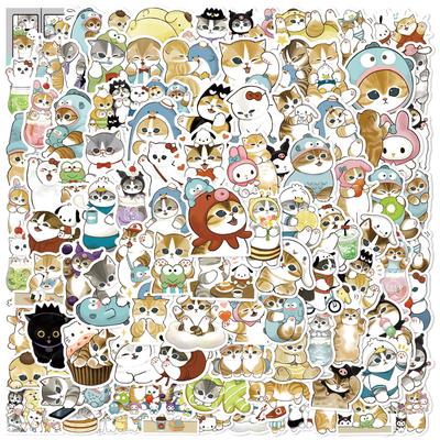 100 PEZZI Sanrio Mofusand Gatto Cartone Animato Carino Adesivi Graffiti Fai da Te Telefono Chitarra Laptop Quaderno Valigia Adesivo Impermeabile Giocattolo per Bambini