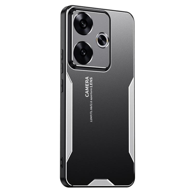 For Xiaomi Redmi Turbo 3 5G/Poco F6 5G Case Aluminum Alloy+PC+TPU Shock Absorption Phone Cover