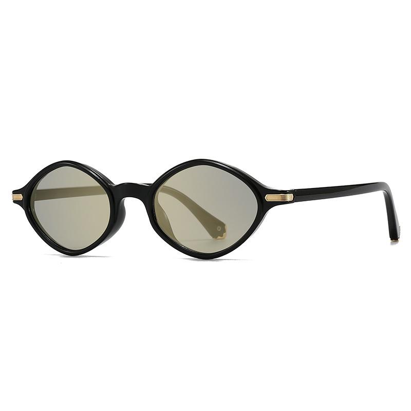 Vintage Polygon Oval Sunglasses Women Luxury Brand Designer Small Oval Sunglasses Men Retro Sexy Black Shades UV Protection