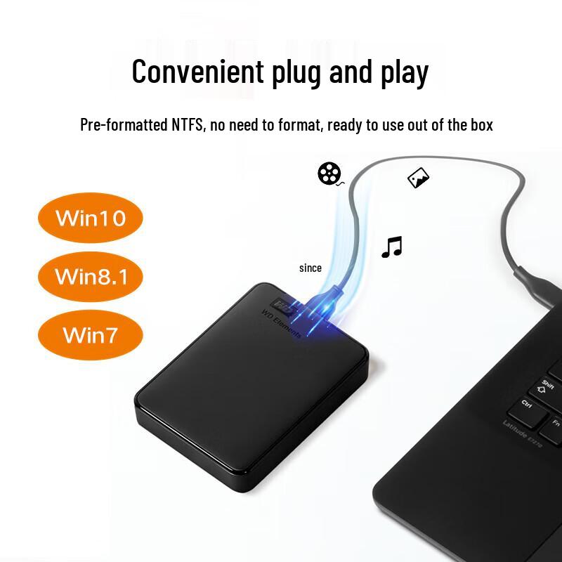 WD Elements Portable External Hard Drive