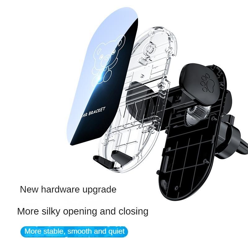 Car Phone Holder New Car Navigation Support Little Bear Cartoon Car Vent Mobile Phone Holder