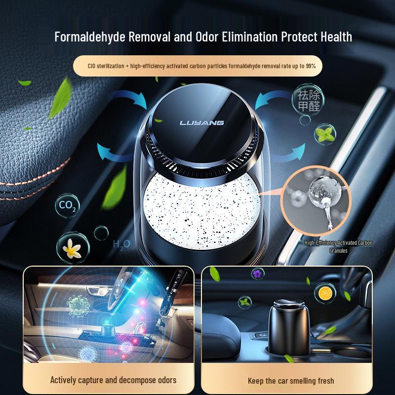 Long-lasting Car Air Freshener Solid Balm - Light Fragrance Odor Eliminator for Men