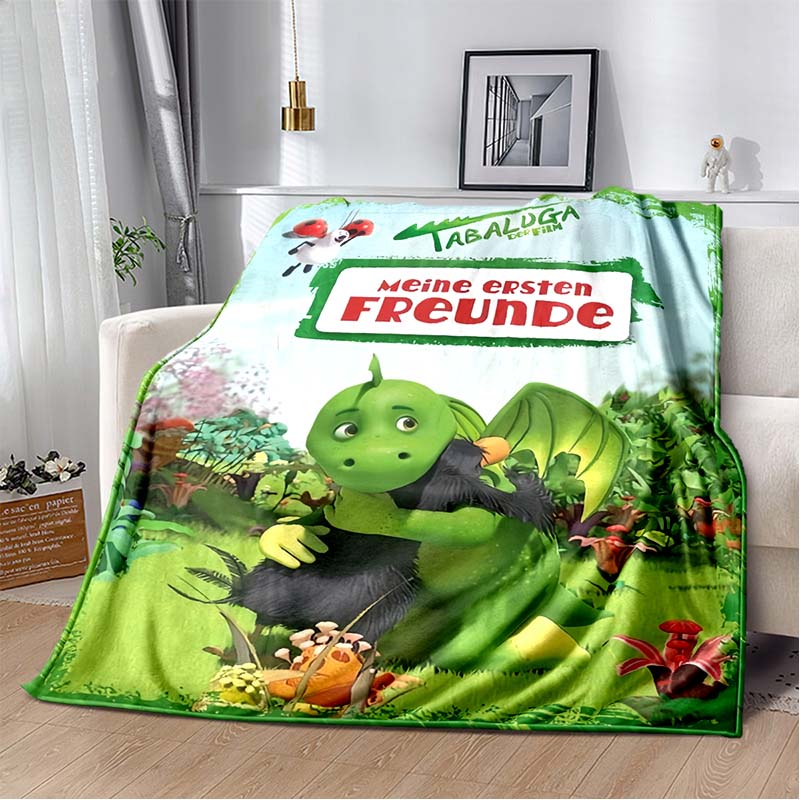 Tabaluga Der Film Print Flannel Throw Blanket Soft Warm Bed Cover For Kids Bedroom Sofa Home Decor Gift