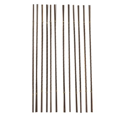 144pcs Jeweler Piercing Saw Blades 3/0 Spiral Teeth Jeweler Saw Repairing Blades for Wood