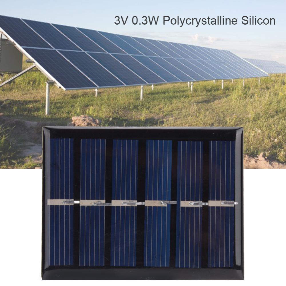 4 Pcs 65x48mm Solar Power Charging Panel 3V 0.3W DIY Solar Panel Durable Solar Panel Solar Charging
