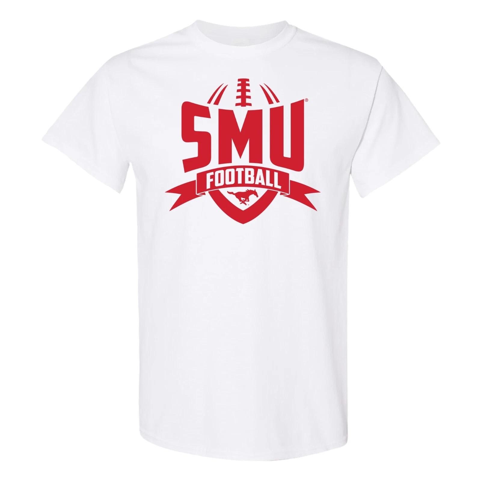 Southern Methodist University Mustangs Football Rush T-Shirt - White S