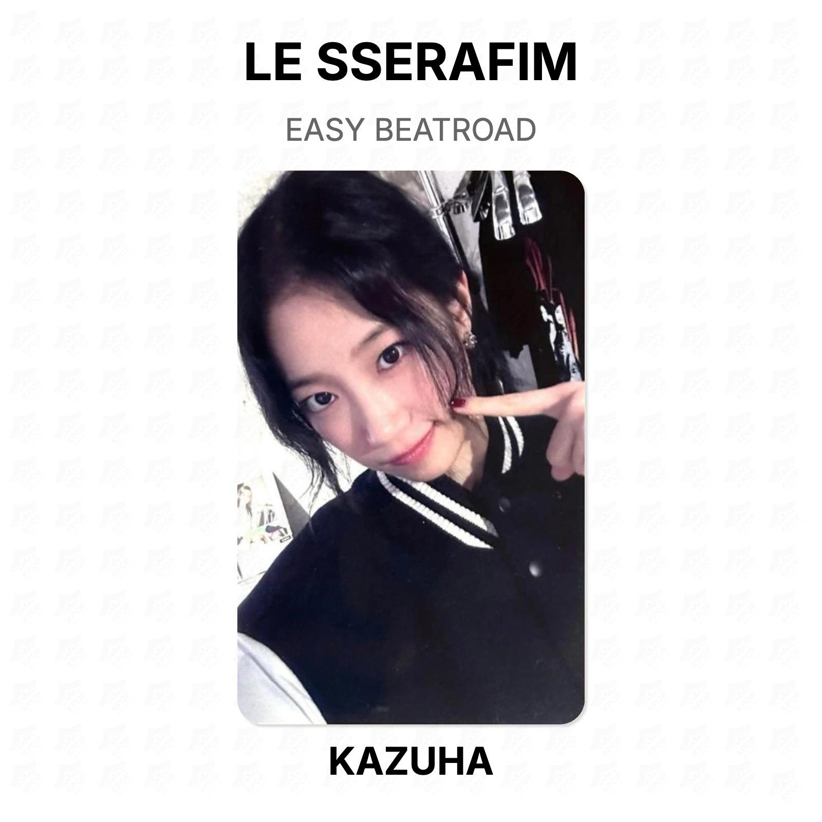 LE SSERAFIM EASY BEATROAD Official Photocard KAZUHA