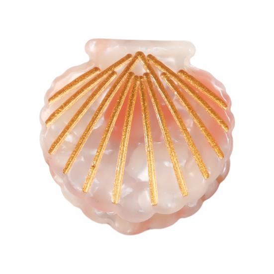 

Mini Hair Claw Shell Shape Hair Clip Lightweight Side Bang Small Hair Pin Anti-slip Teeth Strong Grip Hair Accessory C