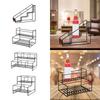 Coffee Syrup Rack Coffee Bar Accessories Easy to Clean Easy to Install Drink Bottle Holder Bar Organizer Kitchen Storage Rack