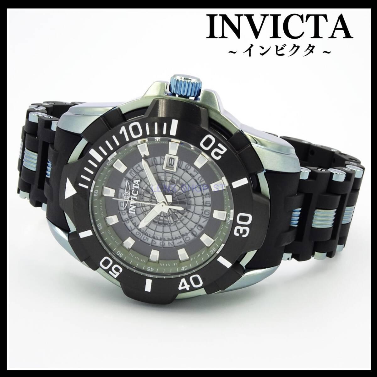 Used INVICTA Watch Men s Quartz Calendar Black SEA SPIDER 44130 Polyurethane Band [New/Free Shipping]