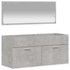 VidaXL Armoire de bain avec miroir gris béton bois d'ingénierie 833887