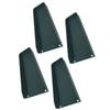 4PCS Downspout Splash Block Rain Gutter Downspout Extensions Fixable Downspout Extender with 8 Fixing Nails Protect House Foundation Green