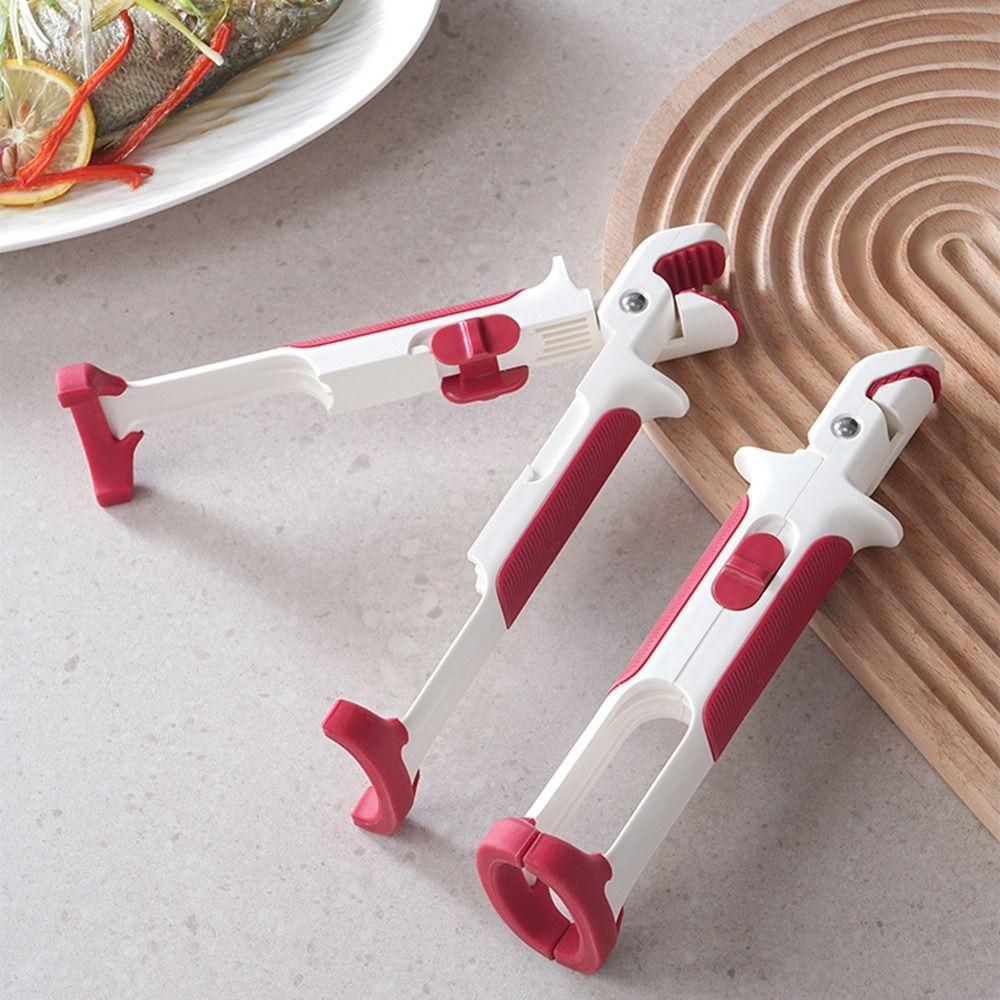 2in1 Non-slip Anti Scalding Clip New Meal Bowls Tongs Silicone Anti Scalding Holder Gripper Durable Kitchen Bowl Clip