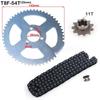 T8F 126 Links Metal Chain 11Tooth Sprocket Chain Plate For 49cc Gas Electric Scooter Dirt Pit Bike Moto Clutch Gear Accessory