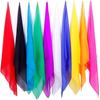 ZQION Magic Silk Handkerchief Magician Juggling Scarves Magic Tricks Stage Props Colorful Silk Scarf Classic Toys Accessories,5PCS (15 * 15CM)