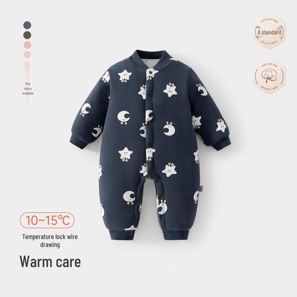 Gesteppter Winter-Body für Neugeborene, Strampler für Baby Jungen & Mädchen
