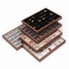 Walnut Wood Jewelry Storage Drawer 30 grid Jewelry Organizer Wood Grain Jewelry Tray  Ring Storage