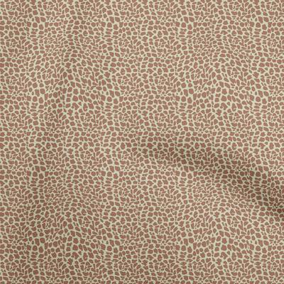 Cotton Flex Brown2 Fabric Animal Skin  Quilting Supplies Print Sewing Fabric By The Yard 40 Inch