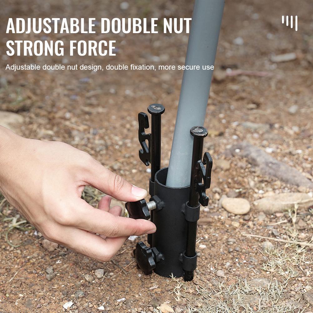 Camping Tent Rod Holder Awning Poles Bracket Portable Tent Fixed Tube Pole Fixator for Outdoor
