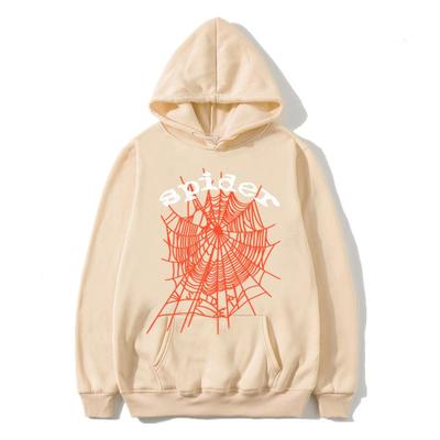 Ensemble Sweat à Capuche Surdimensionné pour Homme avec Impression Graphique Toile d'Araignée Hiver Chaud Doublé Polaire Streetwear