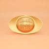 Zinc Zinc Alloy Gold Ingot Solid Desktop Ornaments Vivid Treasure Bowl Ornament  Living Room