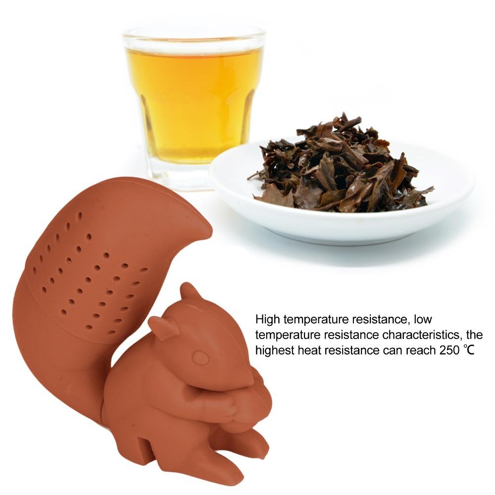 

Food Grade Squirrel Tea Strainer Silicone Silicone Tea Strainer Squirrel Tea Filter Tea Brewing кавовий
