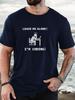 Unisexs Tee Coding Programmer Leave Me Alone Funny Text Print Cotton Short Sleeve Male Casual Streetwear Outdoor Daily Basic Top