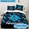 3PCS Custom Name Sounders FC Crest Bedding Set, Including 1pc Duvet Cover And 2pcs Pillowcases, Suitable for Dorms and Bedrooms Gift