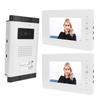 Video-Gegensprechanlage, 2 Stück 7-Zoll-TFT-Monitore und 1 Nachtsichtkamera, 2-Wege-Anruf, visuelle Türklingel