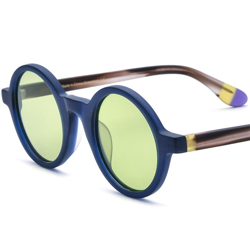 Унисекс Ретро Матовые Поляризационные Большие Круглые Солнцезащитные Очки - Стиль Star Driver 45-24-145