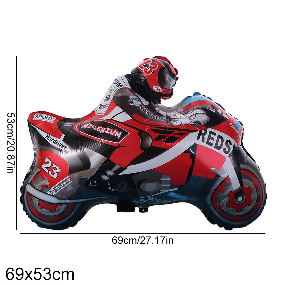 Thickened Racing Car Foil Balloons Red Blue Racing Theme Party Decorations  Holiday Decor