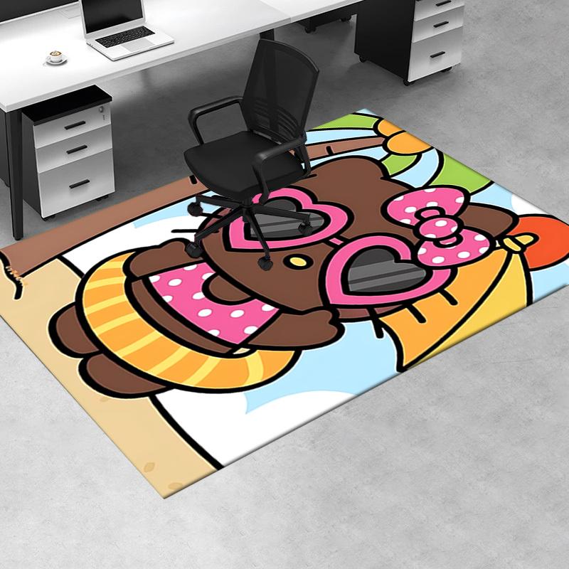 Office Rug Hello Kitty, Beach Anti-Slip Rug, Machine Washable for Living Room, Bedroom, Office, Multiple Sizes, Bedroom Mat, Decorative Mat, Durable M