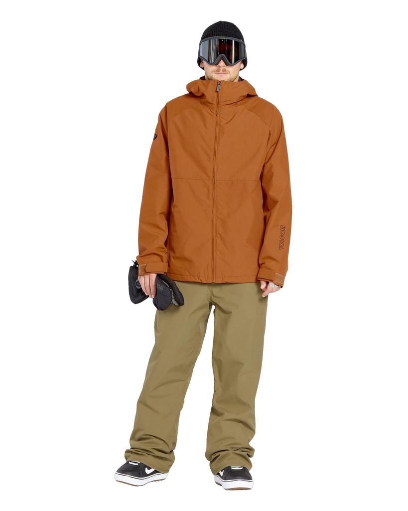 Volcom 2836 INS JACKET Snowboard Size M Men's Jacket, Camel, (G0452506)