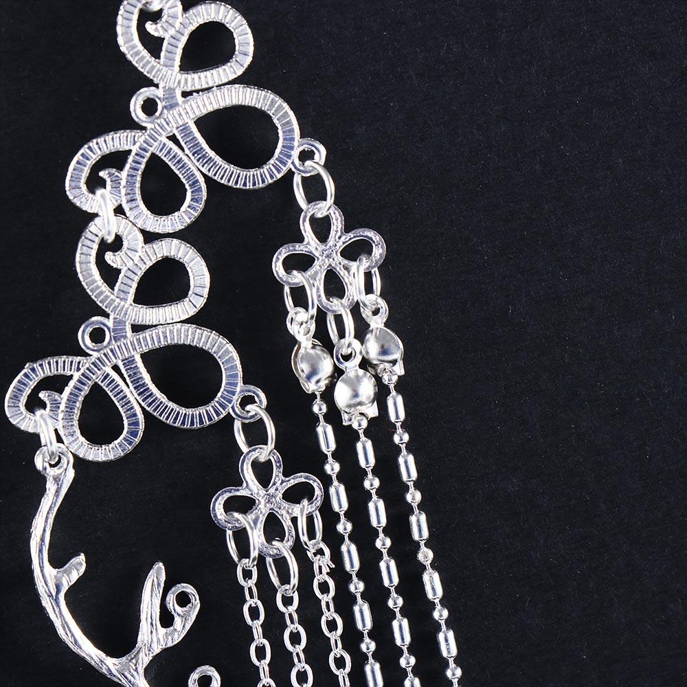 Girls Women Hollow Chinese Style Bridal Rhinestones Bead Hair Clips Tassel Hairpin Crystal Barrette