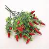 10 Stück Künstliche Rote Paprikapflanze Plastik Paprikafrucht Chili Strauß Bouquet Künstliche Pflanze Party Büro Dekor - DD