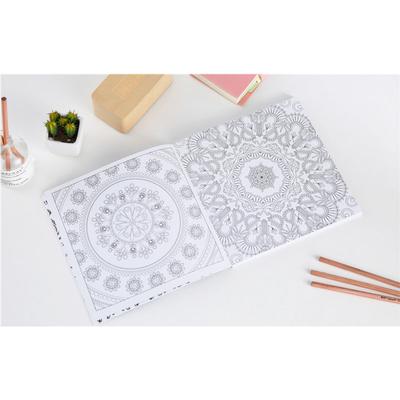 120 sidor koreanska mandalas blomma målarbok för barn vuxen graffiti teckning