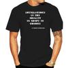 Intelligence Is The Ability To Adapt To CHANGE Prof.Hawking Quote T-Shirt   Harajuku  T Shirt  Men Clothing