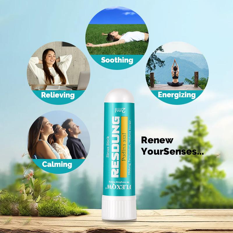 4Pcs Nasal Stick Long Lasting Effect Refreshing Stick Plant Essential Oil Ingredients Nasal Inhalation Cooling Oil