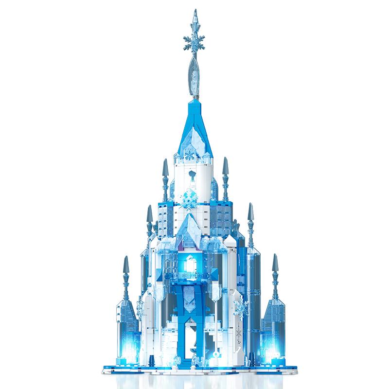 732PCS Magic Castle Building Set Creative Snow Theme DIY Educational Toys Holiday Birthday Gift for Kids Ages 6-12