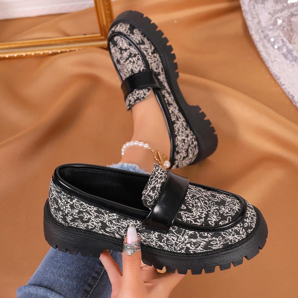 Fashion Square Head Single Shoes Women 2024 Spring New Korean Retro Everything Thick Heel Soft Soft Surface Mary Jane Shoes Bean Shoes