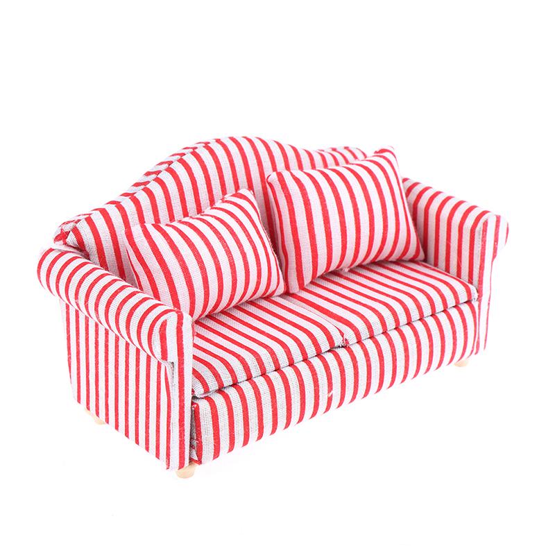 1/12 Miniature Sofa Doll House Furniture Living Room Accessorie For Kids Gift