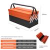 Foldable Metal Toolbox Folding Iron Tool Box Collapsible Organizer Storage Box for Car Repair Home Hand Tools Screws Nails