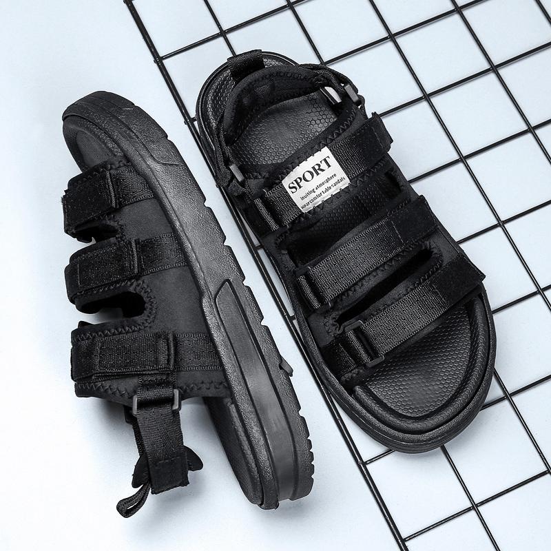 

Men s Sandals Men s Slippers Beach Shoes Shoes for Men Soft and Comfortable Non-slip Wear-resistant Sandals Indoor and Outdoor 45 чёрный