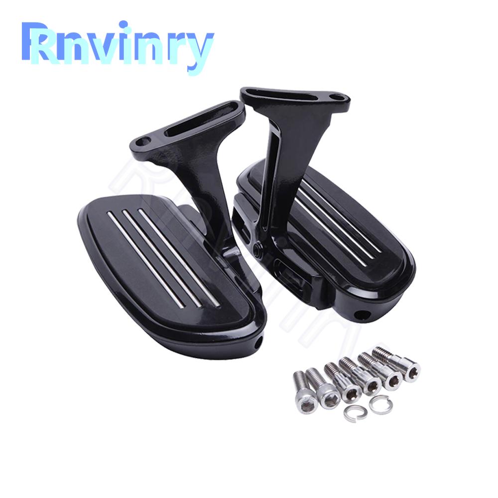 

1 пара мотоциклетных пегстримлайнеров, кронштейн задней подножки пассажира для Harley Touring Street Electra Glide Road King 1993-2025 чёрный