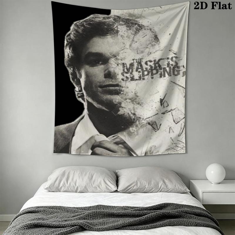 DEXTER Wall Tapestry Aesthetic Wall Hanging Printed Fabric Blanket Decorative Tapestries for Bedroom Living Room Home Decor